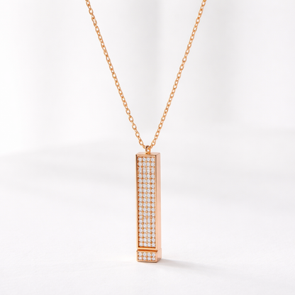 STOME „Love Message“ – Personalisierte Edelstahl-Anhänger-Halskette