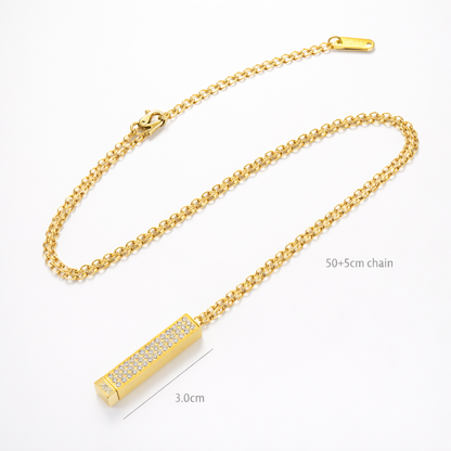 STOME „Love Message“ – Personalisierte Edelstahl-Anhänger-Halskette