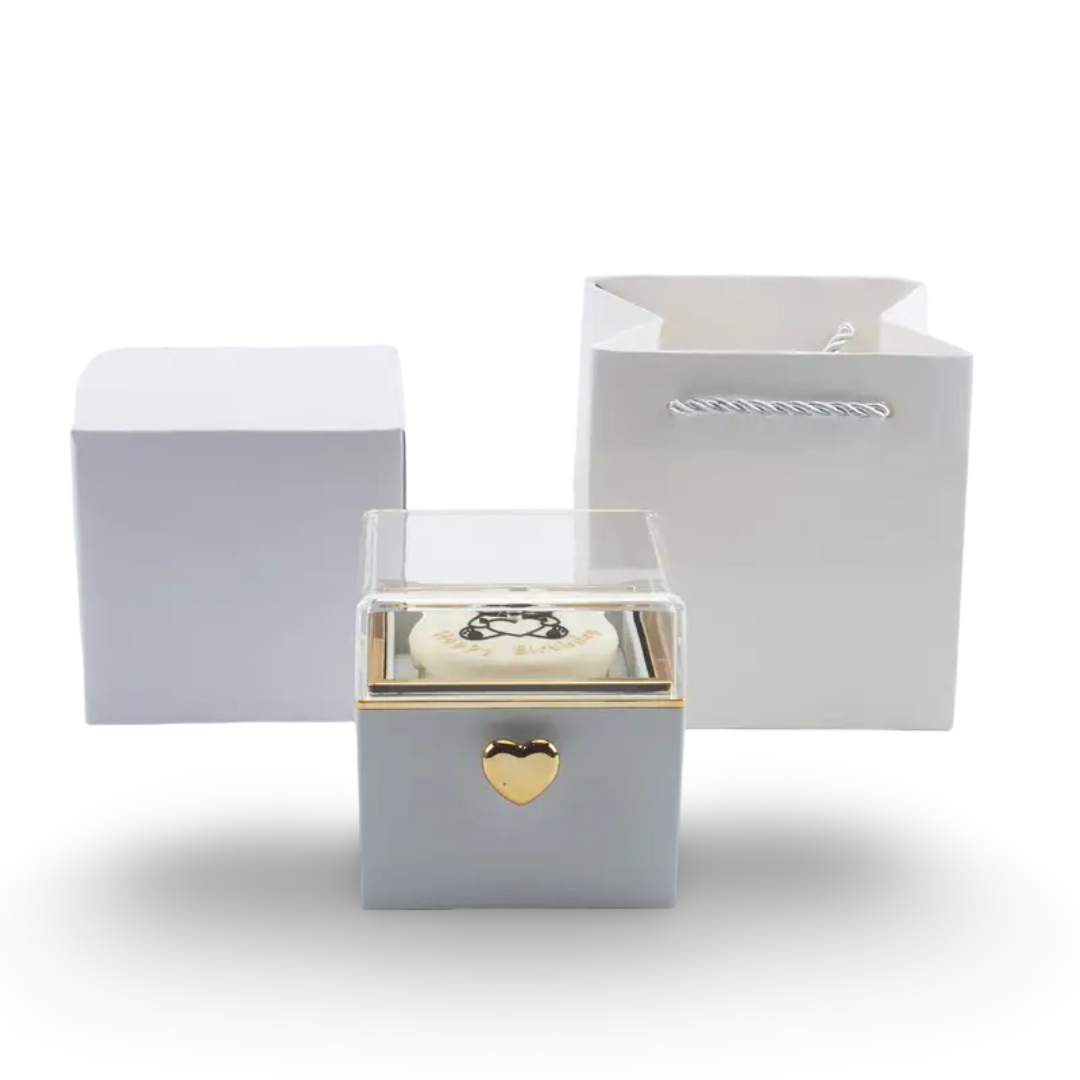 F92D Bear Ring Box Valentines Birthday Cake for Girlfriend Gift Surprises Box