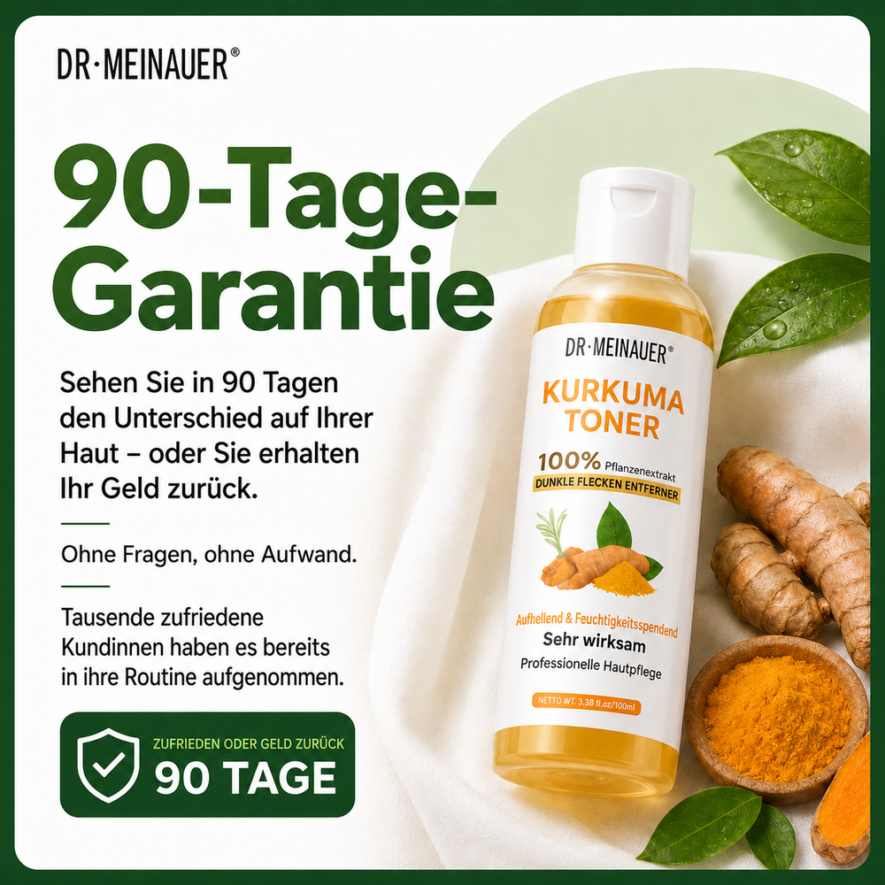 Kurkuma Gesichtstonic – Vitamin C gegen dunkle Flecken, für strahlende Haut