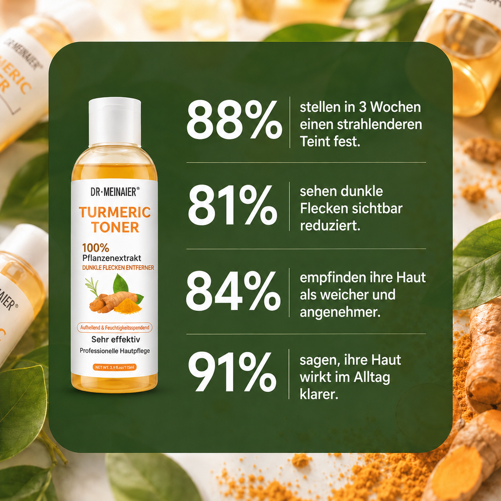 Kurkuma Gesichtstonic – Vitamin C gegen dunkle Flecken, für strahlende Haut
