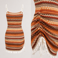 Sommerkleid Feinstrick mit Trägern – Rückenfrei