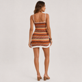 Sommerkleid Feinstrick mit Trägern – Rückenfrei