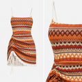 Sommerkleid Feinstrick mit Trägern – Rückenfrei