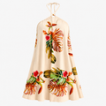 Boho Neckholder-Kleid mit Blumenprint