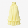 Neckholder-Chiffonkleid Rückenfrei – Sommer