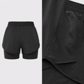 Sport-Shorts 2-in-1 mit Taschen – Damen