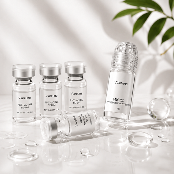 Hexapeptid Collagen Mikronadel-Set mit Roller