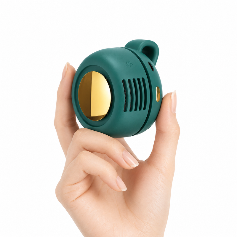 AURIA Tragbarer, geräuschloser Mini-Ventilator ohne Flügel, 3 Geschwindigkeitsstufen