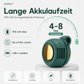 AURIA Tragbarer, geräuschloser Mini-Ventilator ohne Flügel, 3 Geschwindigkeitsstufen