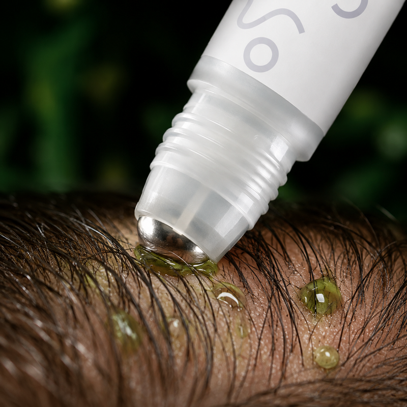 ROSARA™ — Roller stimulant pousse des cheveux au romarin | +Densité en 30 jours