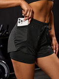 Sport-Shorts 2-in-1 mit Taschen – Damen
