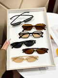 Sonnenbrillen-Set (6 Stück) – Schwarz, Leopard & Horn