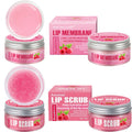 Himbeer Lippenpflege-Set (Peeling + Gloss)