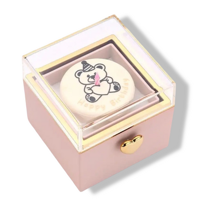 F92D Bear Ring Box Valentines Birthday Cake for Girlfriend Gift Surprises Box
