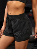 Sport-Shorts 2-in-1 mit Taschen – Damen