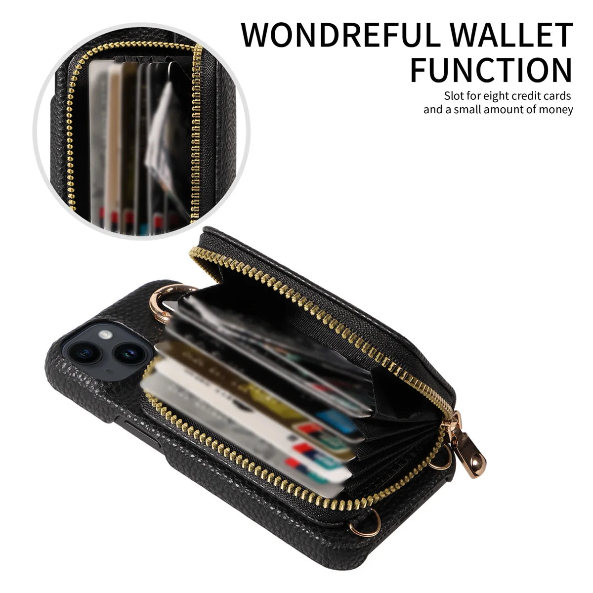 Newly Designed Deluxe Zipper Card Case