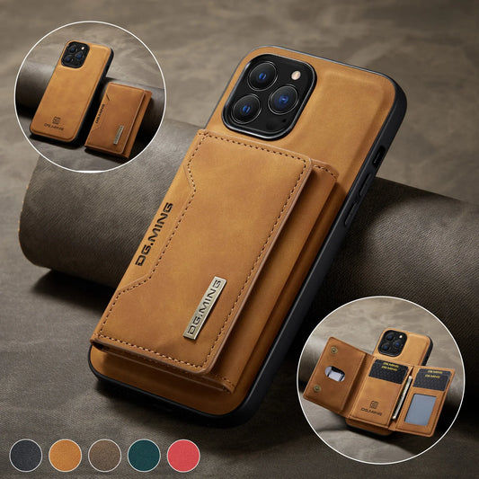 2-in-1 Magnetische Lederhülle mit Kartenfach für iPhone 12–17 Pro Max, 14 Plus .