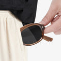 Faltbare Ovale Sonnenbrille – Vintage UV400