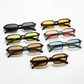 Rechteckige Retro-Sonnenbrille – Schmal, UV400
