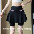 Sport-Leggings mit Shorts & Tasche – High Waist