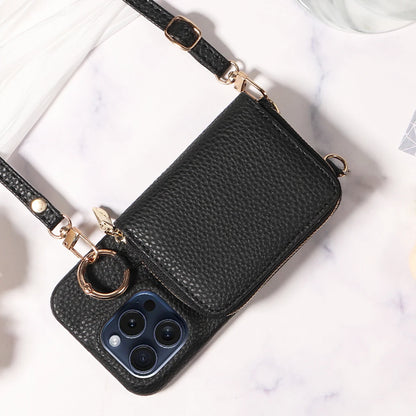 PU Leather Wallet Phone Case For iPhone 16promax