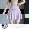 Sport-Leggings mit Shorts & Tasche – High Waist