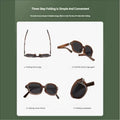 Faltbare Sonnenbrille mit Etui – UV400