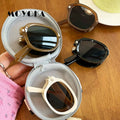 Faltbare Ovale Sonnenbrille – Vintage UV400