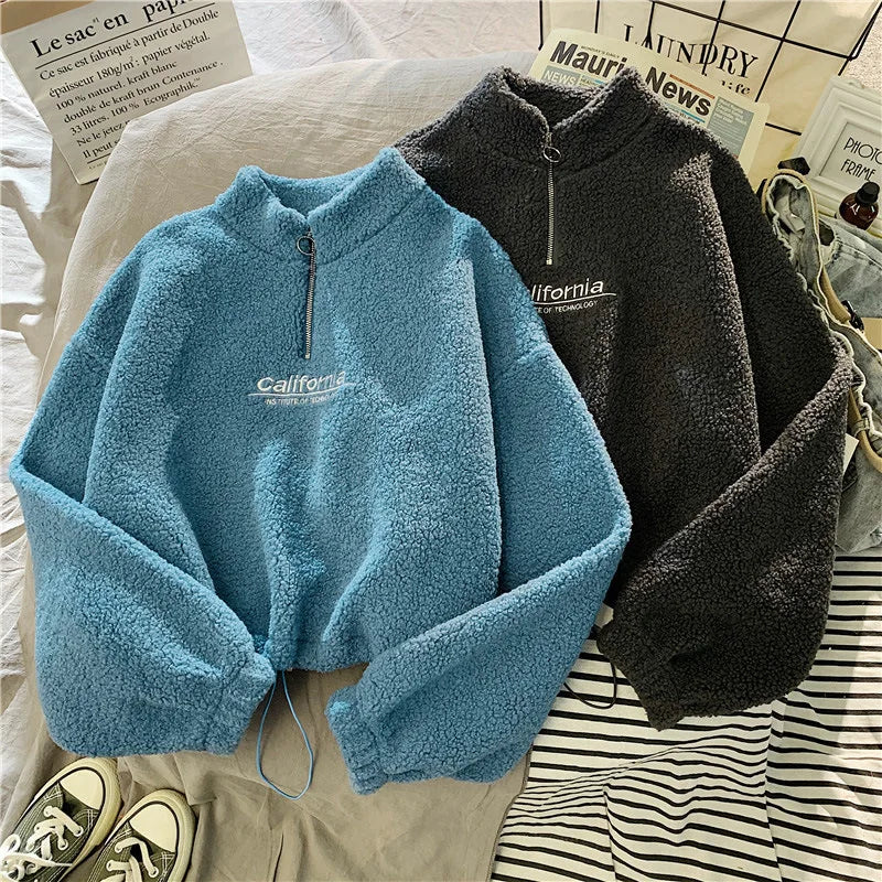 Damen Stehkragen-Fleece .