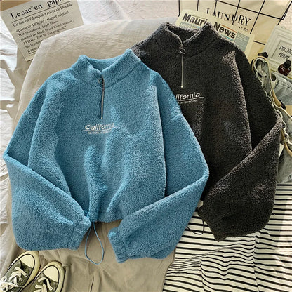 Damen Stehkragen-Fleece .