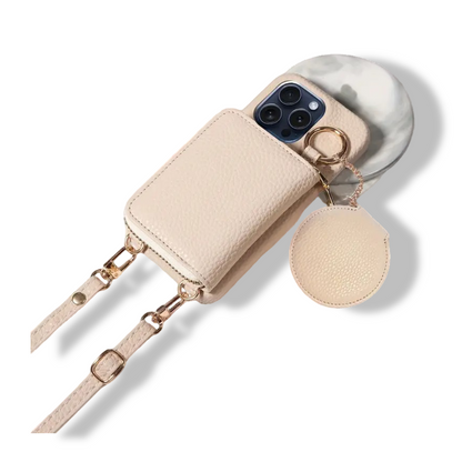 PU Leather Wallet Phone Case For iPhone 16promax