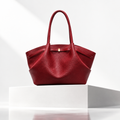Schultertasche in Narbenoptik – Unterarmtasche, 41 cm, 4 Farben