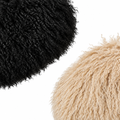 Plüsch-Clutch mit Bügelverschluss – Abendtasche, 3 Farben