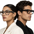 Eckige Acetat-Brille – mit oder ohne Sehstärke, 4 Fassungen