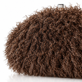 Plüsch-Clutch mit Bügelverschluss – Abendtasche, 3 Farben