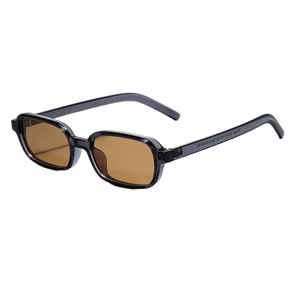 Rechteckige Retro-Sonnenbrille – Schmal, UV400