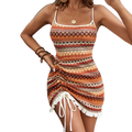 Sommerkleid Feinstrick mit Trägern – Rückenfrei