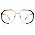 Oversize-Pilotenbrille mit Doppelsteg – Metallrahmen, UV400