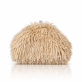 Plüsch-Clutch mit Bügelverschluss – Abendtasche, 3 Farben