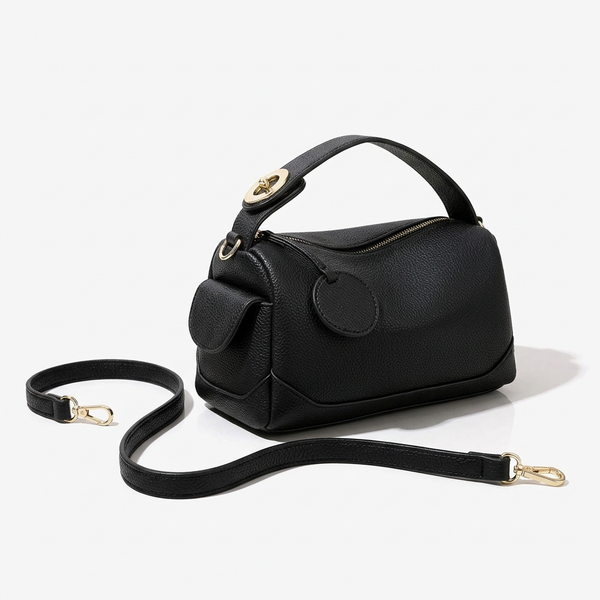 Boston-Tasche mit Namensanhänger – personalisierbar, 4 Farben