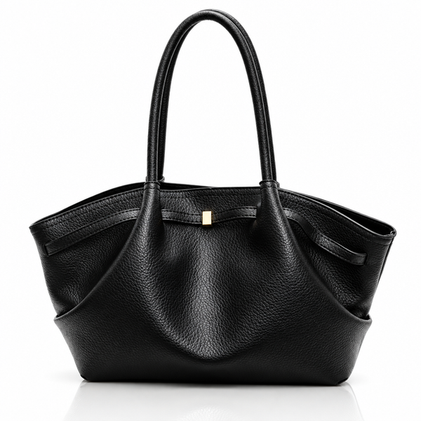 Schultertasche in Narbenoptik – Unterarmtasche, 41 cm, 4 Farben